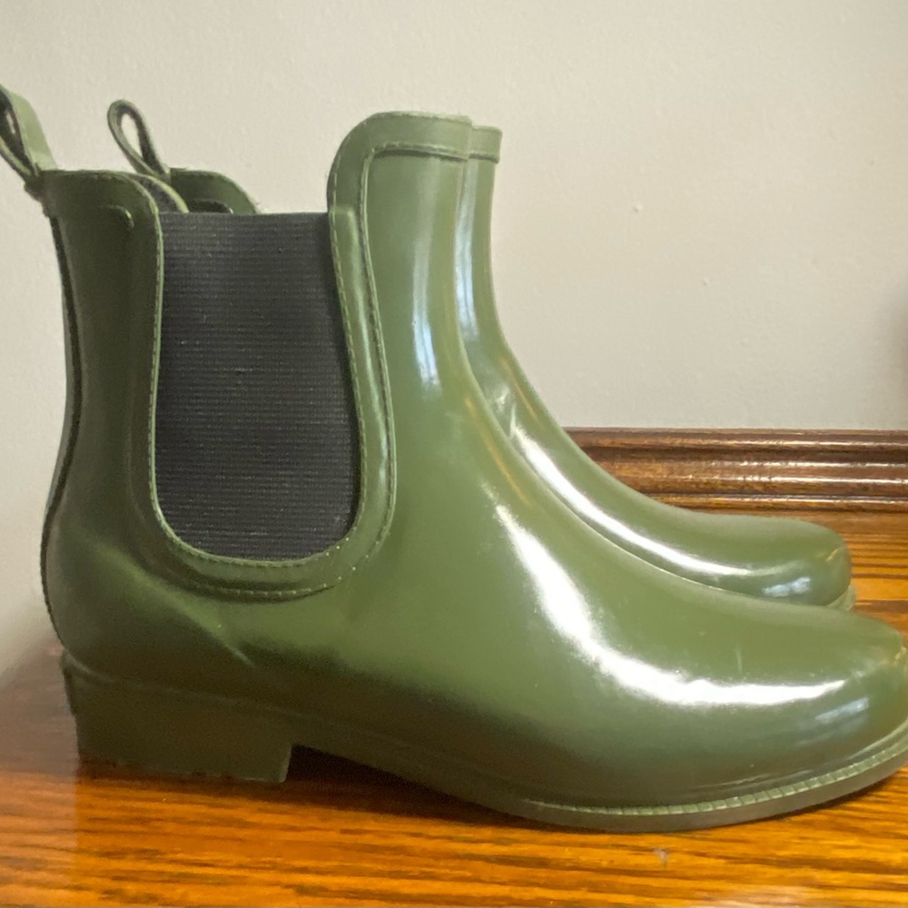 Gorpcore Electric Karma Green Rubber Waterproof Ankle Boots 💚